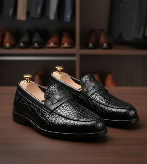 Elite Premium Black Designer Shoes