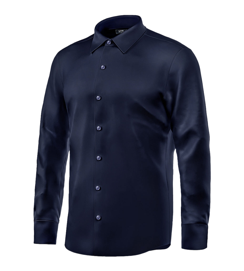 Men’s High Spandex Stretch Shirt – Slim Fit, Soft & Comfortable
