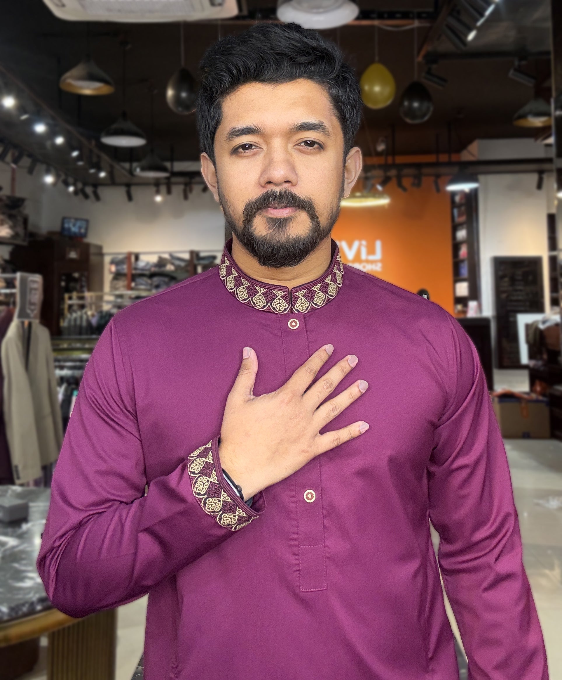 Men’s Exclusive Embroidered Panjabi