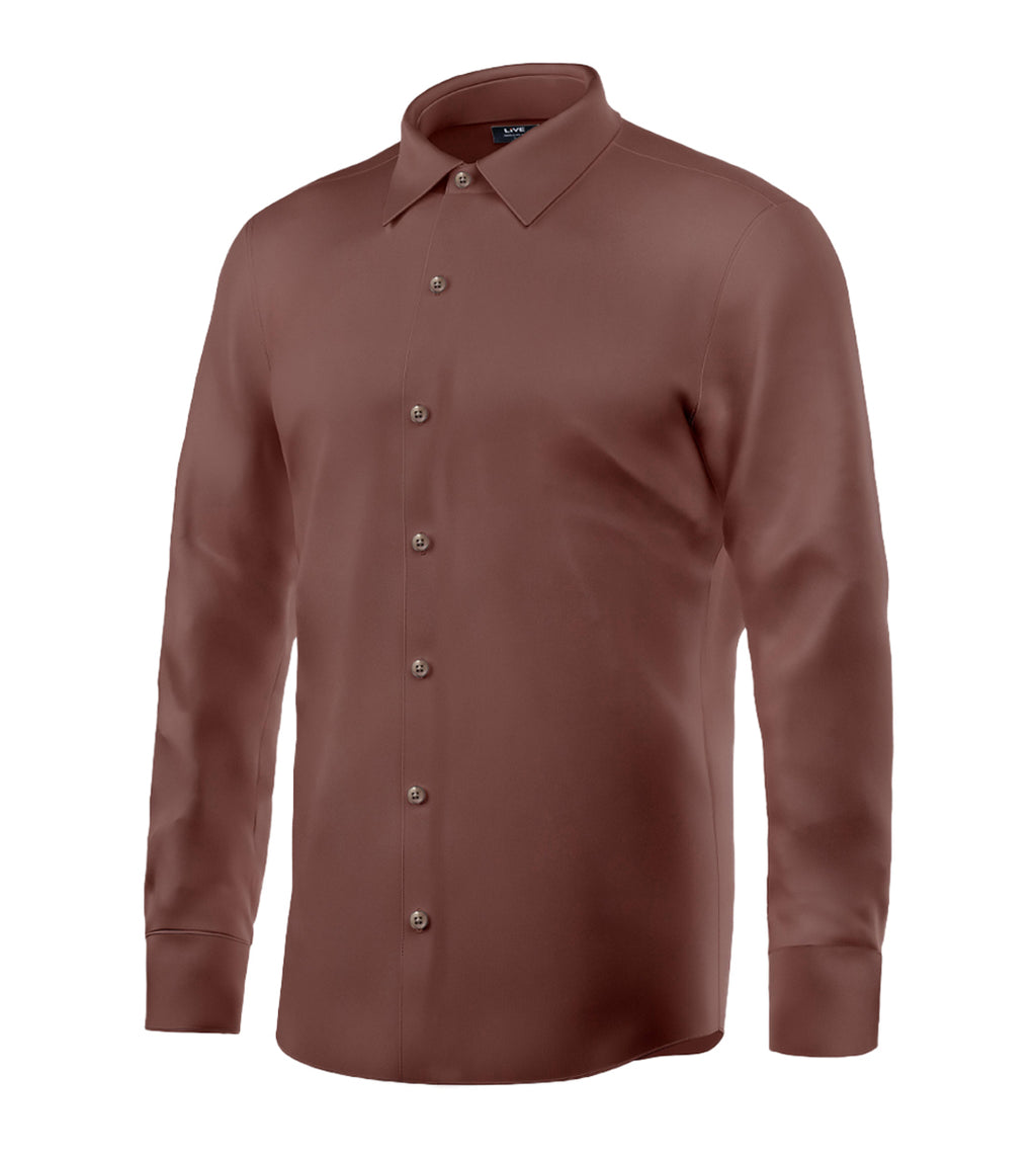 Men’s High Spandex Stretch Shirt – Slim Fit, Soft & Comfortable