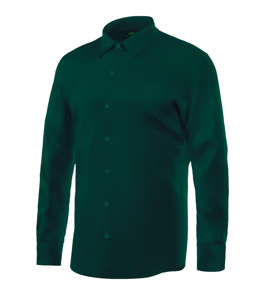 Men’s High Spandex Stretch Shirt – Slim Fit, Soft & Comfortable