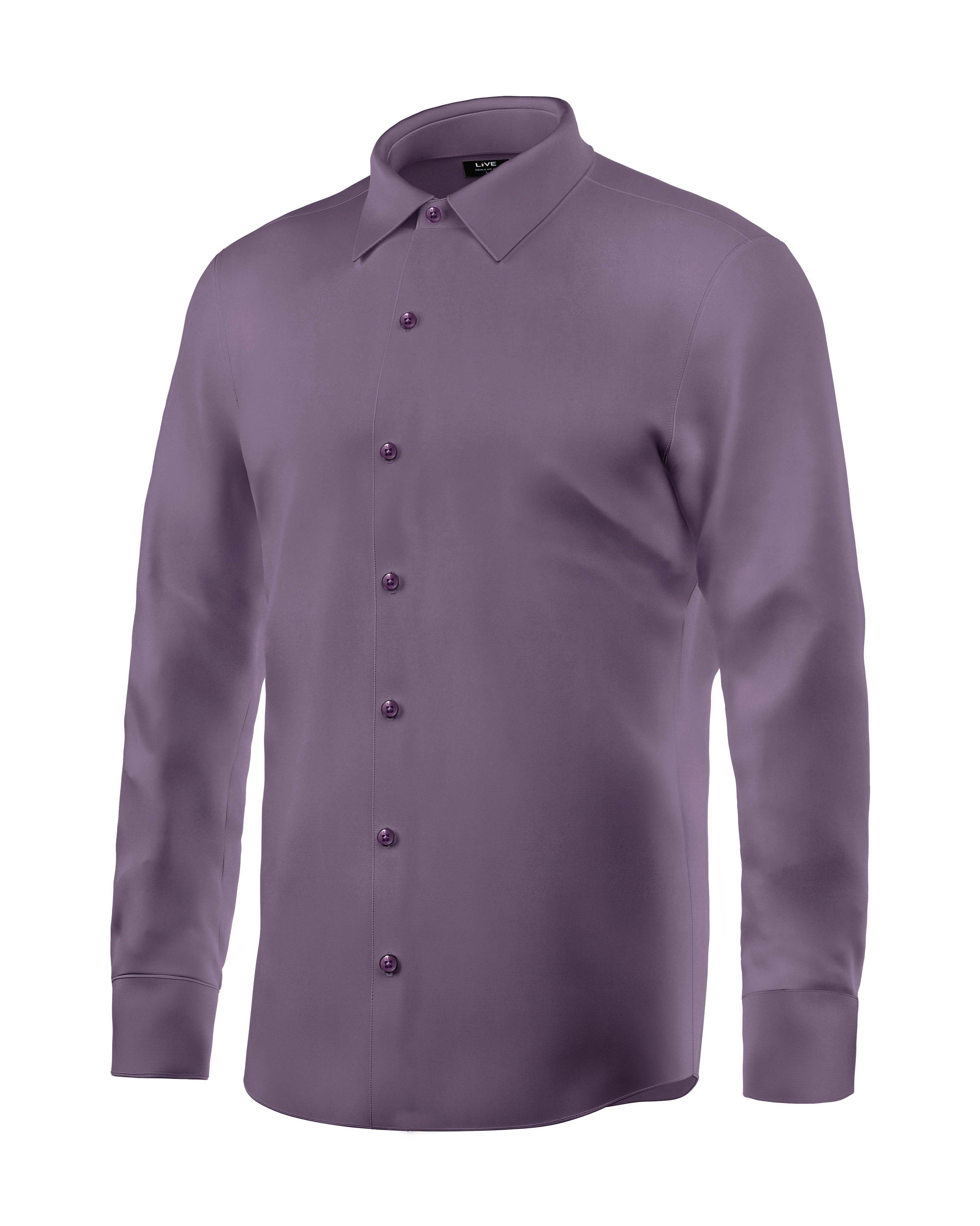 Men’s High Spandex Stretch Shirt – Slim Fit, Soft & Comfortable