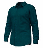 Premium Men's Long Sleeve Dress Shirt, Business Formal, Tailored Fit, Textured Finish