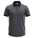Men’s Luxe Textured Polo Shirt,Short-Sleeve Smart-Casual Designer