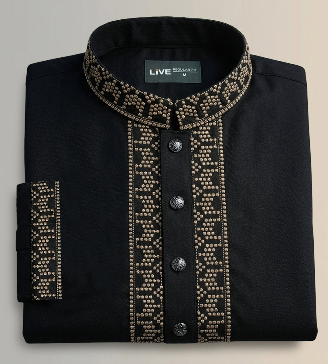 Exclusive Embroidered Panjabi – Modern Ethnic Outfit for Festive Look