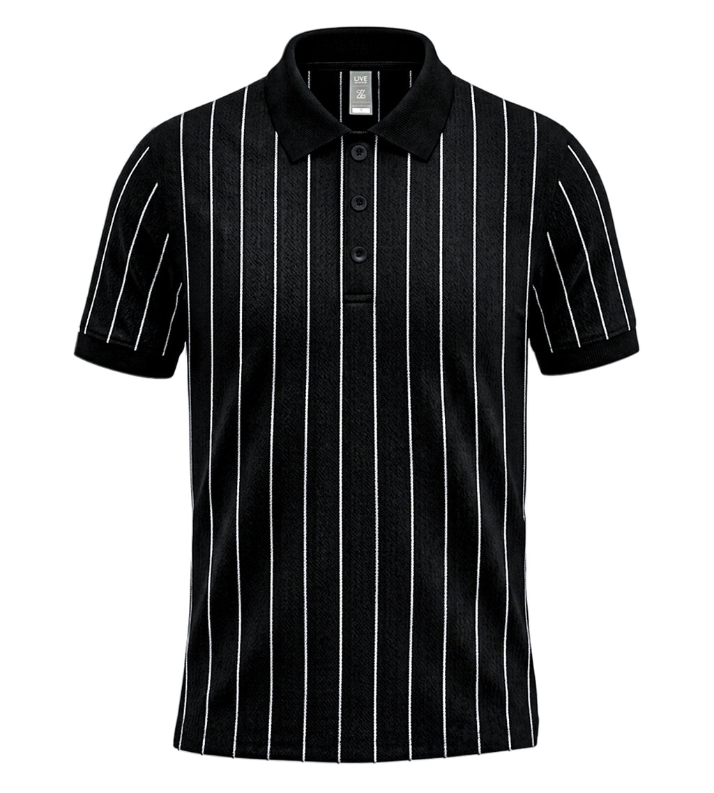 Signature Stripe Men’s Fashion Polo – Striped Short-Sleeve Slim-Fit