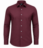 Classic Fit Men's Long Sleeve Dress Shirt – Lightweight Formal Wear
