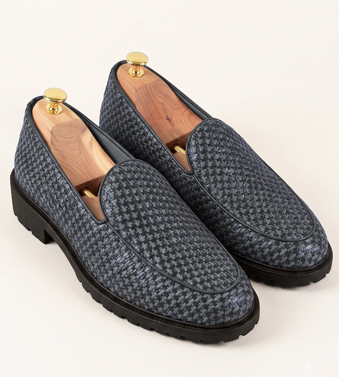 Men's Woven Textured Slip-On Breathable Lightweight Casual Loafer