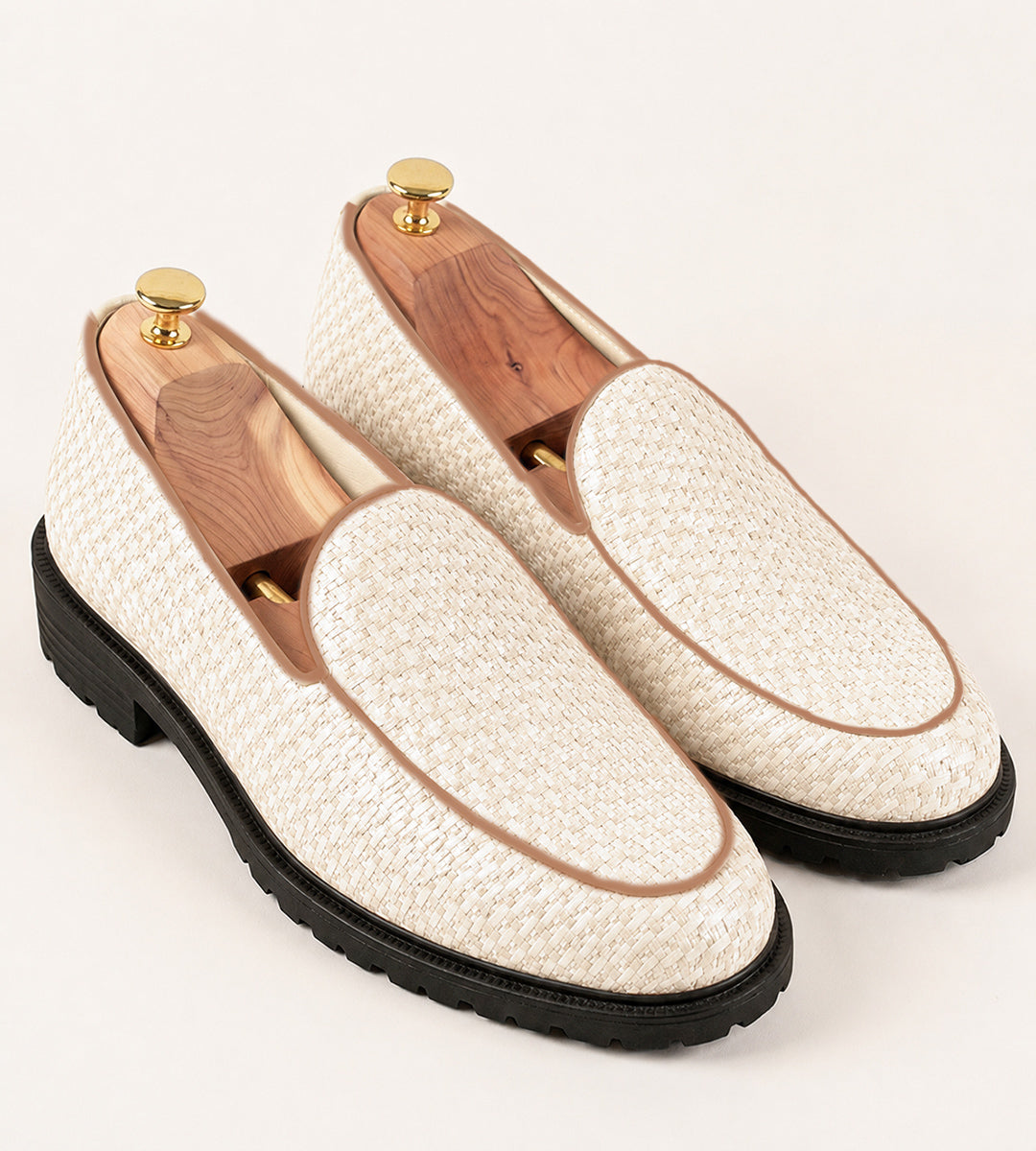 Men's Woven Textured Slip-On Breathable Lightweight Casual Loafer