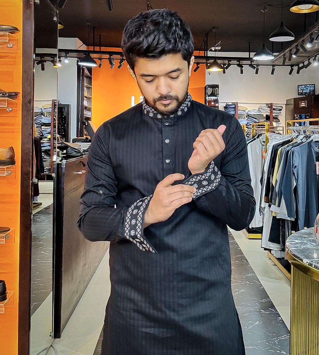 Men’s Exclusive Embroidered Panjabi