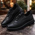 Men's Slip-On Walking Sneakers with Elastic Lace Lock, Lightweight Casual Comfort Sneakers